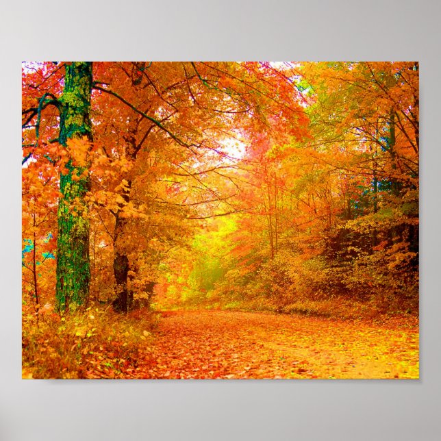 Vermont Herbst Natur Landschaft Kunst, Dichtung un Poster (Vorne)