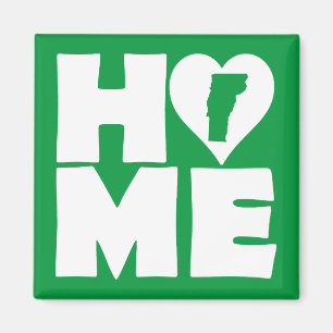 Vermont Home Heart State Kühlschrankmagnet Magnet
