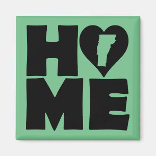 Vermont Home Heart State Kühlschrankmagnet Magnet