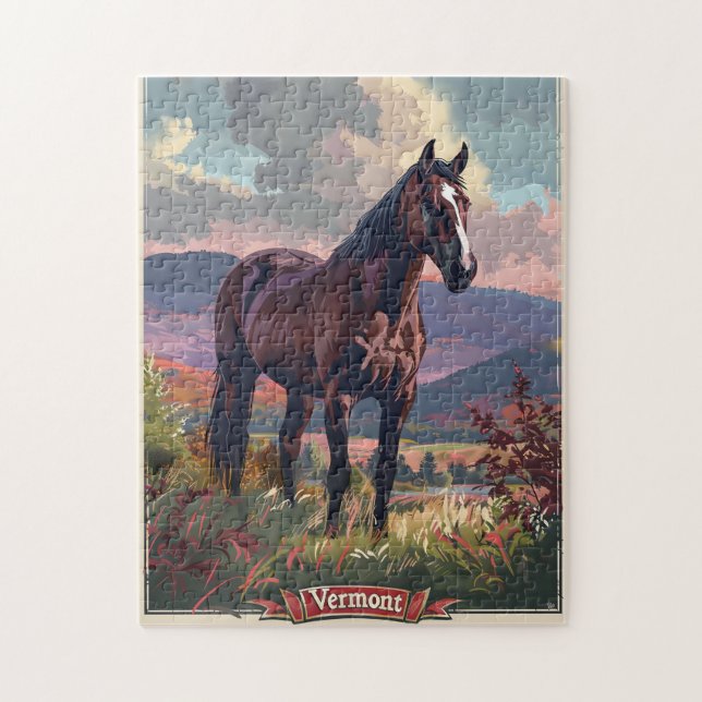 Vermont Horse Puzzle (Vertikal)