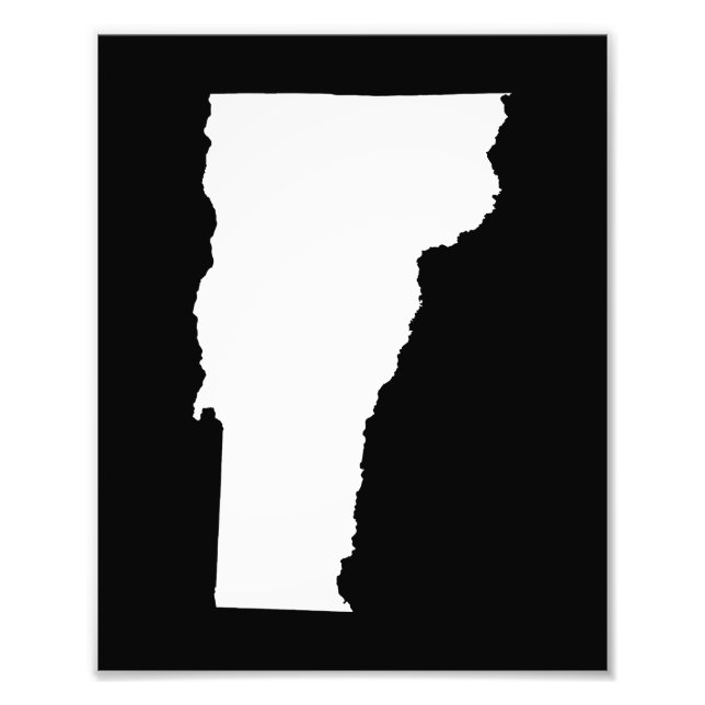 Vermont in Weiß und Schwarz Fotodruck (Vorne)