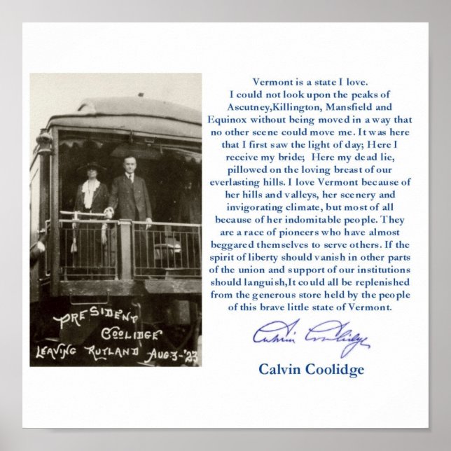 "Vermont ist ein Staat I Liebe" Gerahmtes Poster (Vorne)