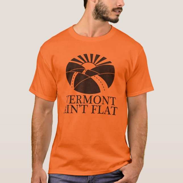 Vermont ist nicht flach T-Shirt (Vorderseite)