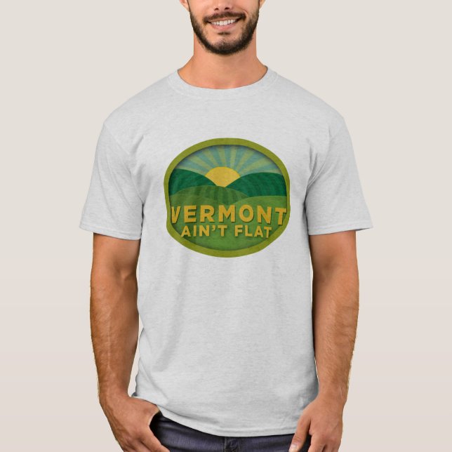 Vermont ist nicht flach T-Shirt (Vorderseite)