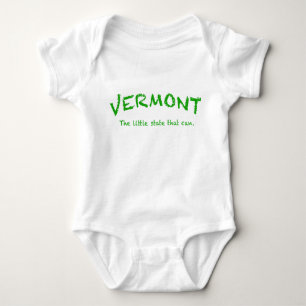 Vermont kann der Säuglings-Strampler, weiß Baby Strampler
