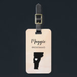 Vermont-Karten-Gepäck-Umbau, Wedding Gepäckanhänger<br><div class="desc">Diese Staatsgepäckumbauten machen die perfekten Hochzeits-Party-Geschenkumbauten oder die willkommenen Taschenumbauten.  Krawatte es zu Ihren Brautjungferngeschenken anstelle eines typischen Papiergeschenkumbaus und sie können ihn für Monate und Jahre zu gekommen benutzen. Umbauten haben einen Pfirsichaprikosen-Aquarellhintergrund. Um das Herz am Hochzeitsstandort zu setzen,  verwenden Sie "besonders anfertigen weiter" Wahl.</div>