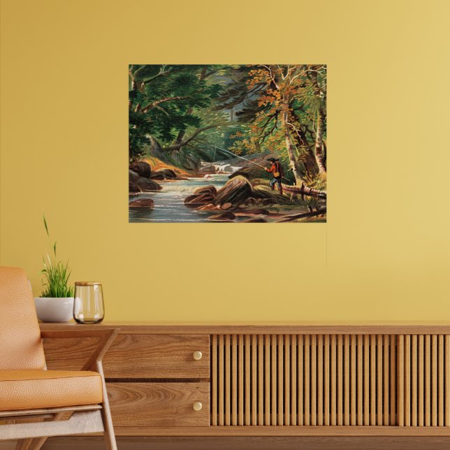 Vermont Landschaft, Die Forellenbach, Poster (Wohnzimmer 2)