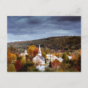 Vermont Landschaft, Herbstfarben Postkarte