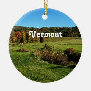 Vermont-Landschaft Keramik Ornament