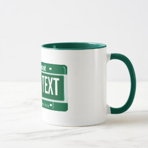 Vermont-Lizenzplatten-Tasse Tasse