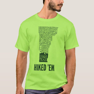 Vermont Long Trail Hiked T - Shirt (grünes Logo)