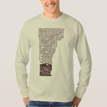 Vermont Long Trail Long Sleeve T - Shirt (braunes