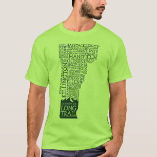 Vermont Long Trail T - Shirt (grünes Logo)