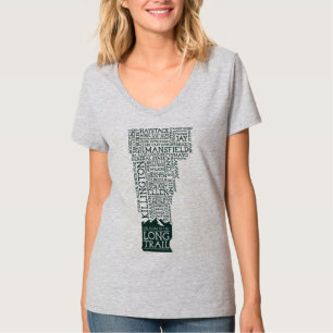 Vermont Long Trail V-Neck T - Shirt