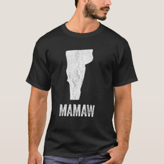 Vermont Mamaw Vermont Silhouette Staat Coolst Gra T-Shirt