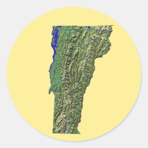 Vermont Map Sticker