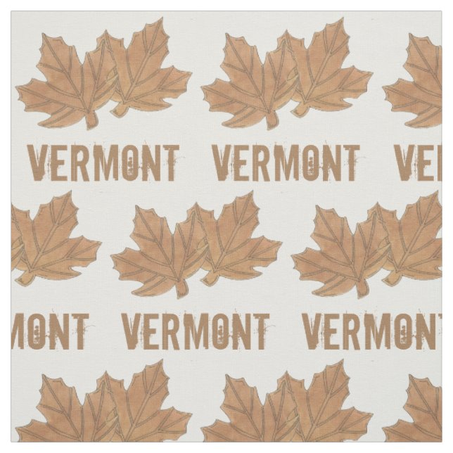Vermont Maple Leaf Blätter Sugar Candy VT Feinschm Stoff (Muster)