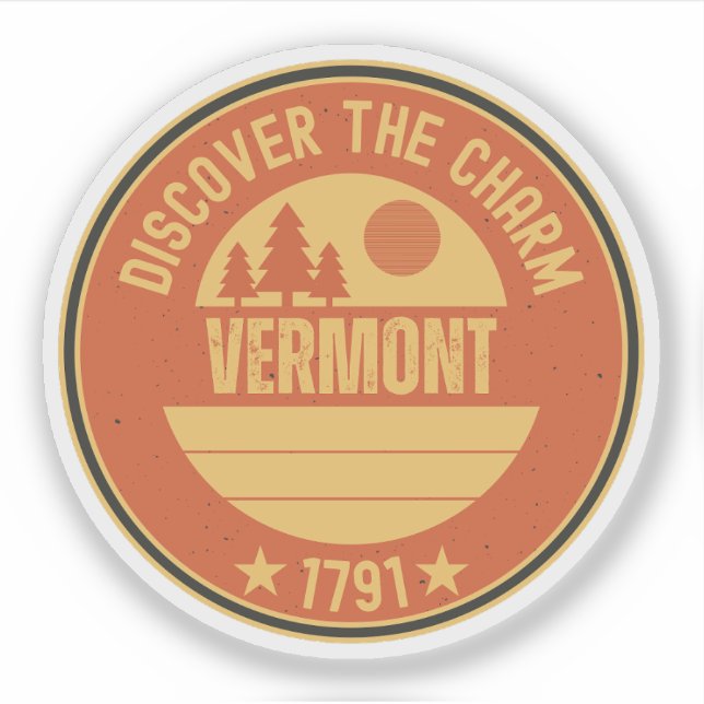 Vermont Maple Syrup - VT Souvenir Geschenk Aufkleber (Vorderseite)