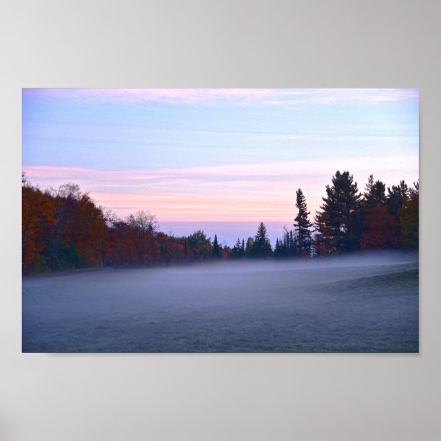 Vermont Morning Mist Poster (Vorne)