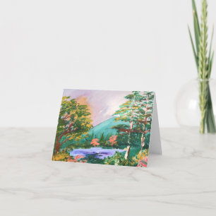 Vermont Mountain Lake Note Card Karte