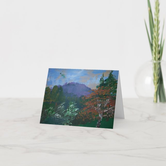 Vermont Mountain Landscape Note Card Karte (Vorderseite)