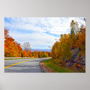 Vermont Mountain Road, Herbst Poster