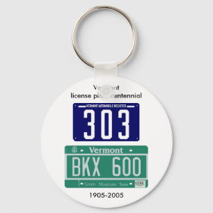 Vermont Nummernschild Schlüsselanhänger