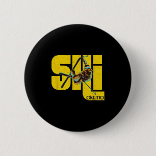 Vermont Okemo Mountain Ski Button