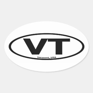 Vermont Oval Sticker