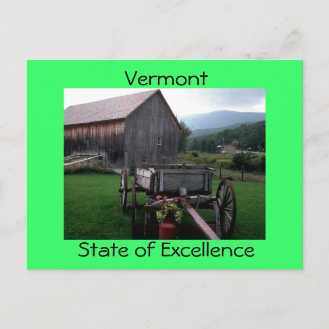 Vermont Postkarte (Vorderseite)