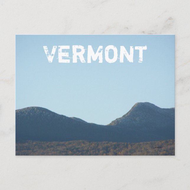 Vermont Postkarte (Vorderseite)