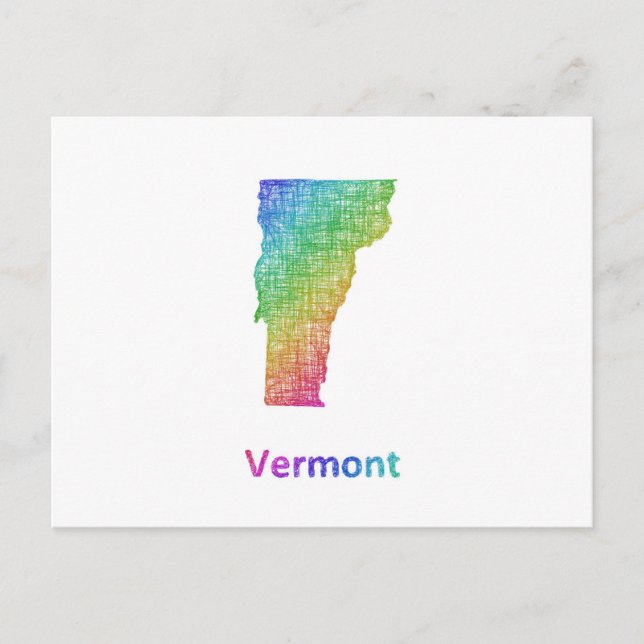 Vermont Postkarte (Vorderseite)