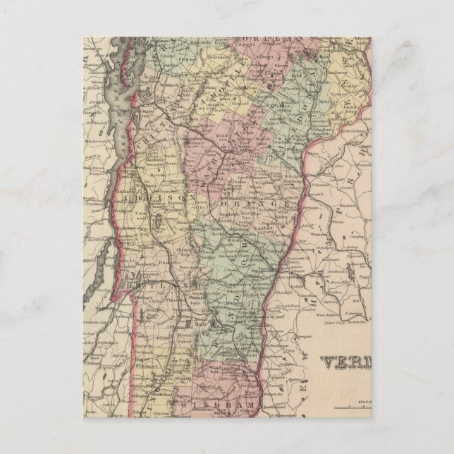Vermont Postkarte (Vorderseite)