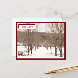Vermont Postkarte