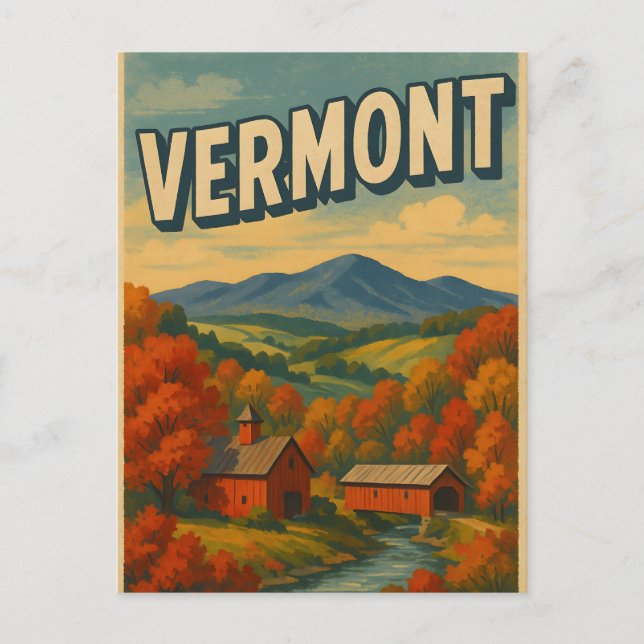 VERMONT Postkarte (Vorderseite)