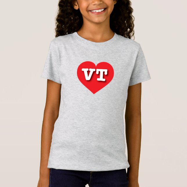 Vermont Red Heart - I Liebe VT T-Shirt (Vorderseite)