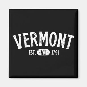 Vermont Retro Vintag VT Magnet