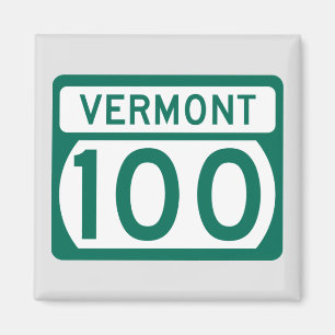 Vermont Route 100 Straßenschild Magnet