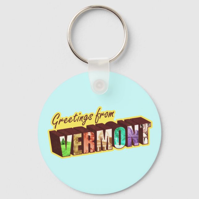 Vermont" Schlüsselanhänger (Vorderseite)