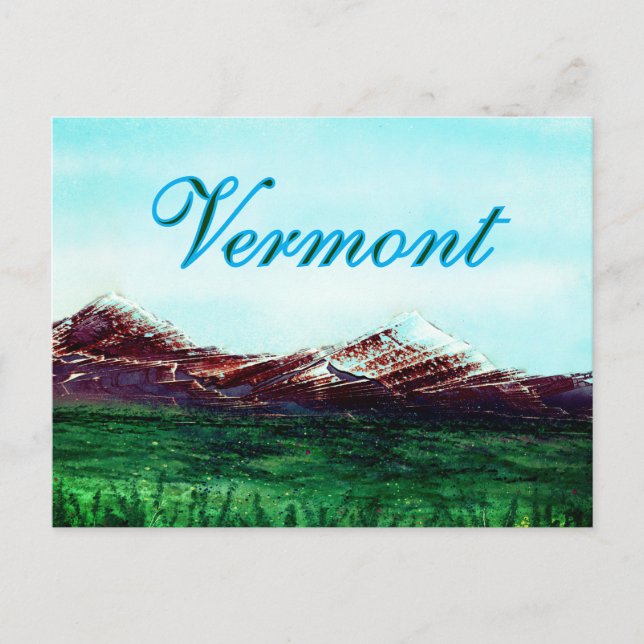 Vermont Staat Colors Postkarte (Vorderseite)