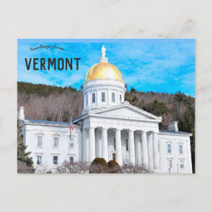 Vermont Staat House in Montpelier Vermont Postkarte