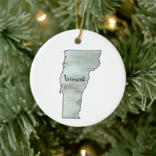 Vermont Staat Illustration Malerei Keramik Ornament