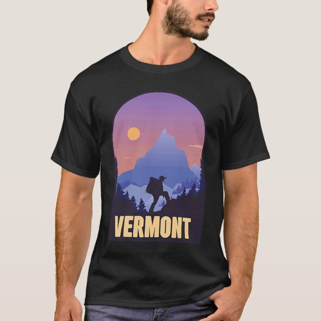 Vermont Staat USA Wandern T-Shirt (Vorderseite)