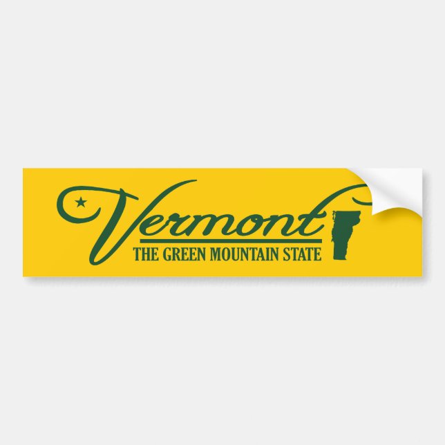 Vermont (Staat von mir) Autoaufkleber (Vorne)