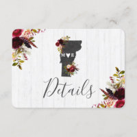 Vermont Staat Ziel Rustikale Hochzeit Details