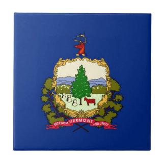 Vermont-Staats-Flagge Fliese