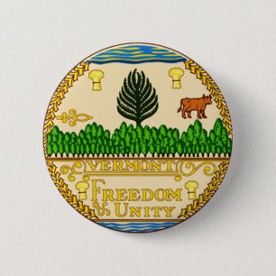 Vermont-Staats-Siegel Button