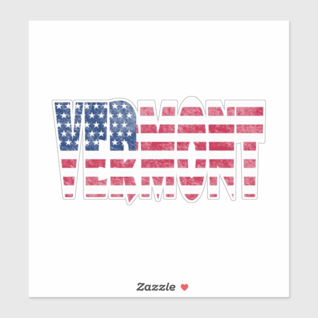 Vermont state  aufkleber (Blatt)