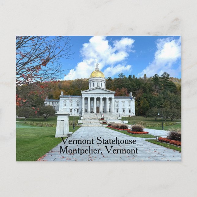 Vermont State Capitol Postkarte (Vorderseite)
