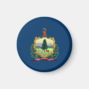 Vermont State Flag USA Magnet